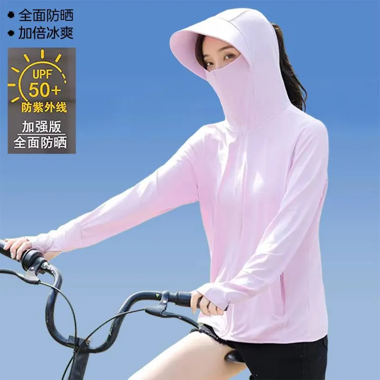 FAVMARTHA冰丝防晒衣女2025夏季新款专业防紫外线防晒服电动车骑