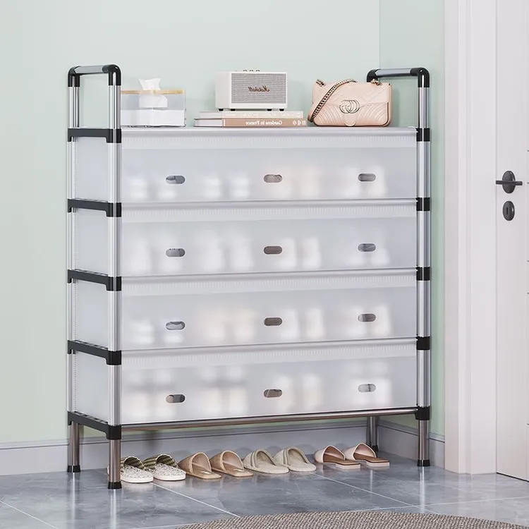 防尘鞋架子简易多层家用大容量加厚出租屋宿舍收纳家用鞋架柜门口
