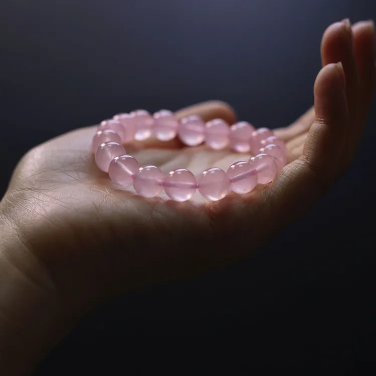 天然冰粉水晶手串 10mm少女桃花百搭时尚 多样性发一
