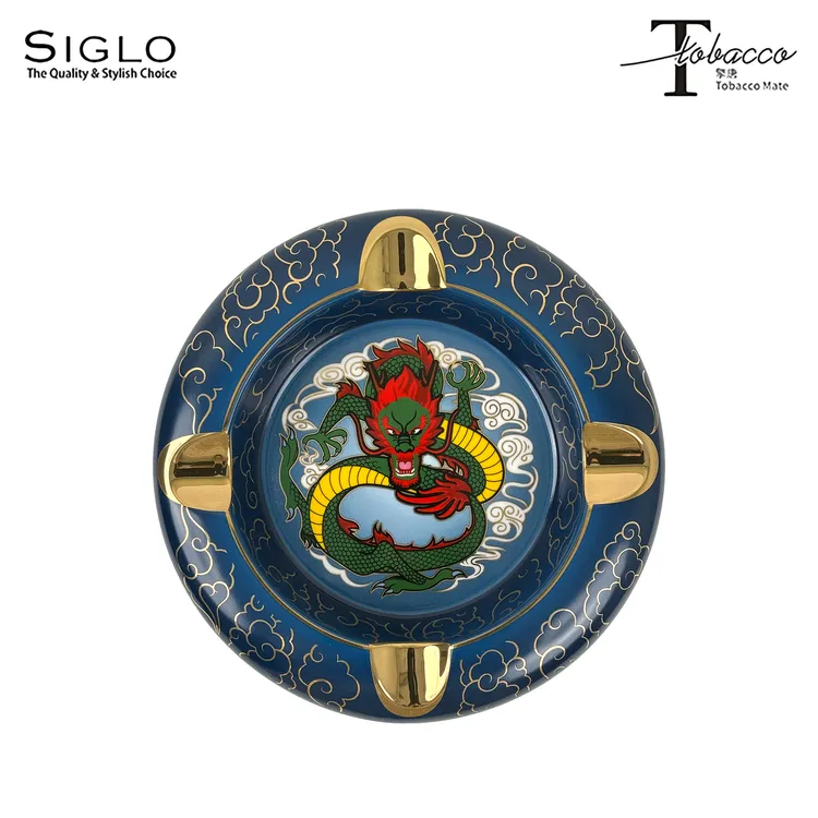 官方正品香港Siglo世纪龙年限量多人位陶瓷雪茄烟灰缸雪茄缸创意