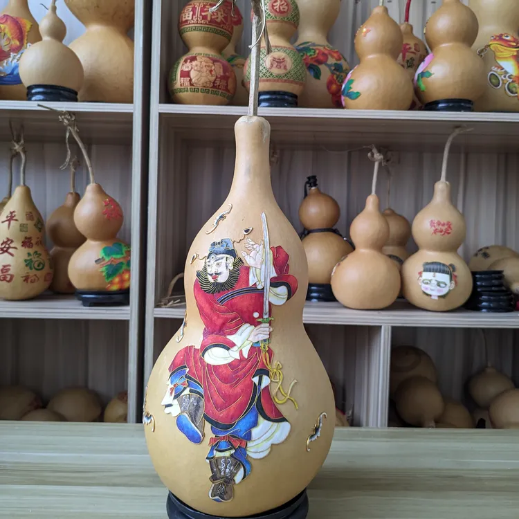 非遗手工掐丝工艺葫芦钟馗禛宅纳福葫芦摆件净高44cm