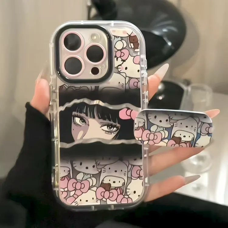 羽纱奶油壳适用苹果/华为/小米/oppo/vivo富江Kitty防护ins手机壳