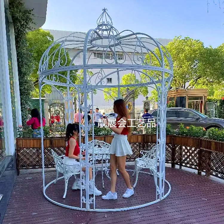 新款大型凉亭售楼部广场巨型超大号鸟笼户外公园景区铁艺鸟笼装饰