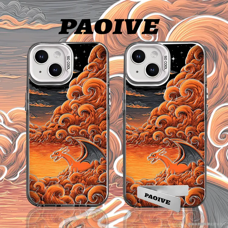 宝可梦适用苹果华为vivoiPhone小米三星防摔彩银手机壳