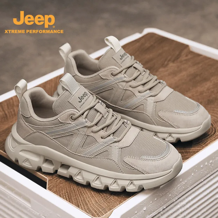 jeep吉普老爹鞋男鞋春秋季2025新款潮牌登山爆款休闲运动鞋子男士