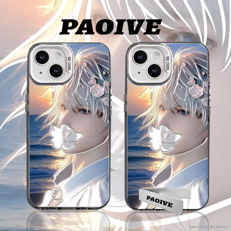 沈星回创意适用苹果华为vivoiPhone小米三星防摔彩银手机壳