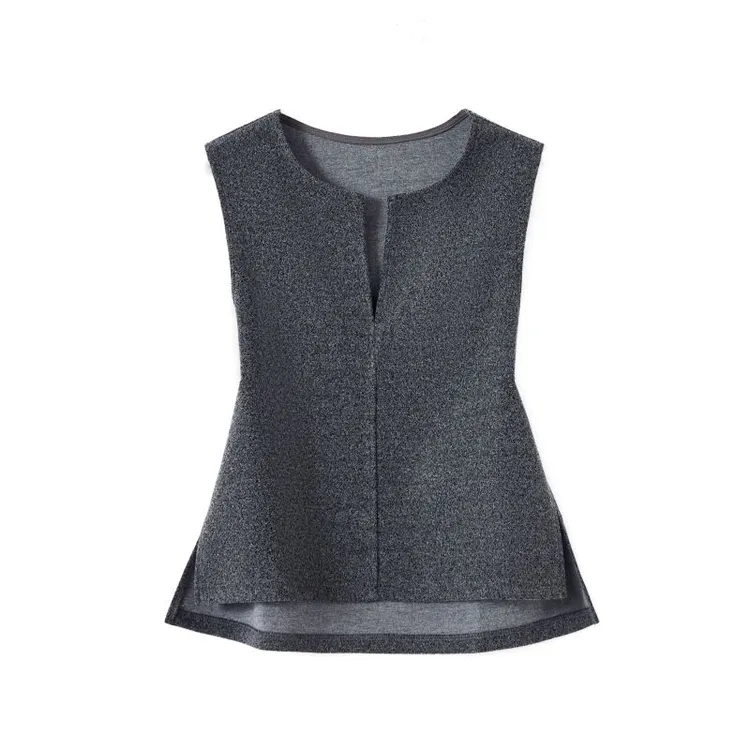 祯智服饰BA-8866显瘦高级感 设计师款女士马甲 时尚气质马甲 