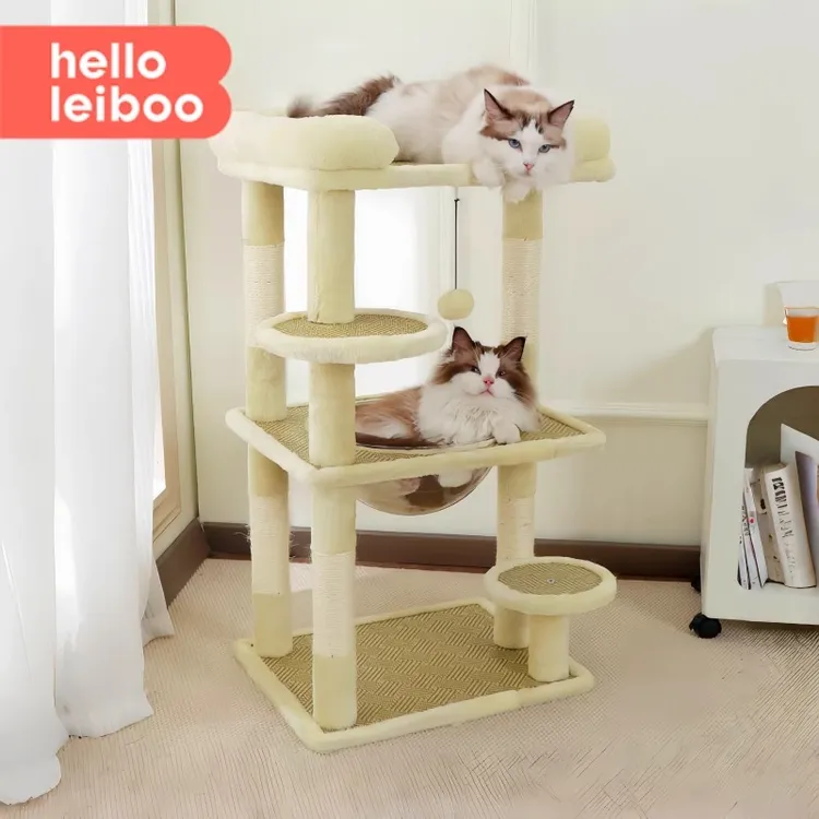 猫爬架家用大猫专用猫抓板猫窝一体太空舱猫跳台凉席猫架子猫爬梯