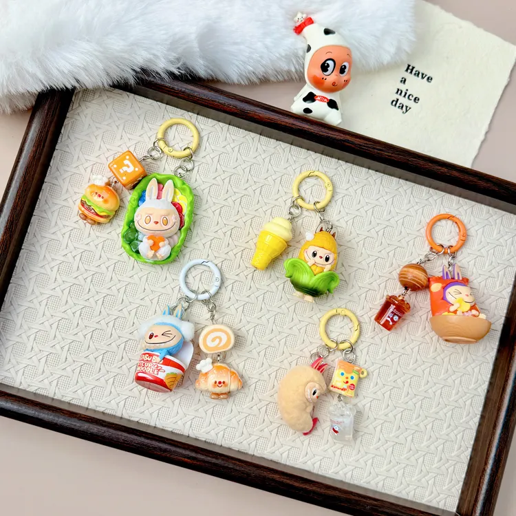 改娃pop小提溜手机链 便利店系列钥匙扣 背包挂件挂饰diy卡通