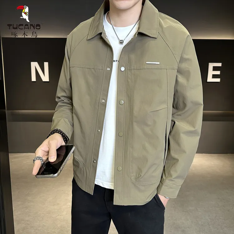 TUCANO/啄木鳥2025秋季新款翻领夹克时尚百搭男夹克档次三防帅气