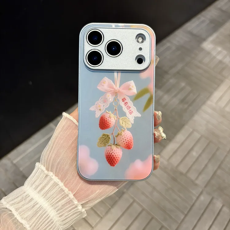 苹果/华为/oppo/vivo/小米 莓有烦恼适用iPhone17/16玻璃手机壳