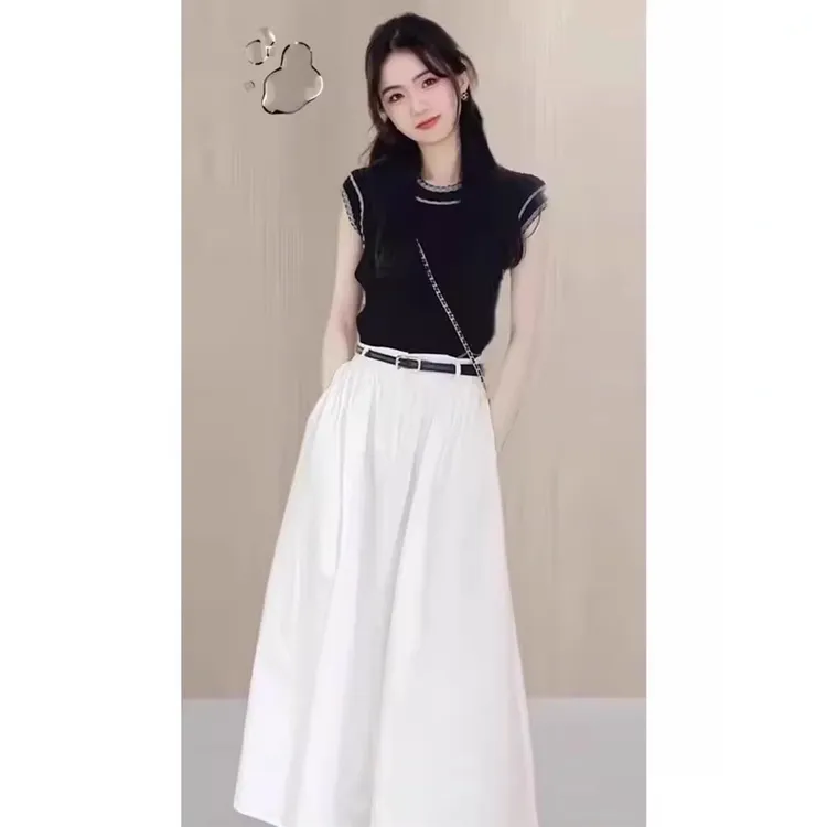 半身裙2025新款夏季女装气质小香风上衣盐系炸街连衣裙两件套装裙