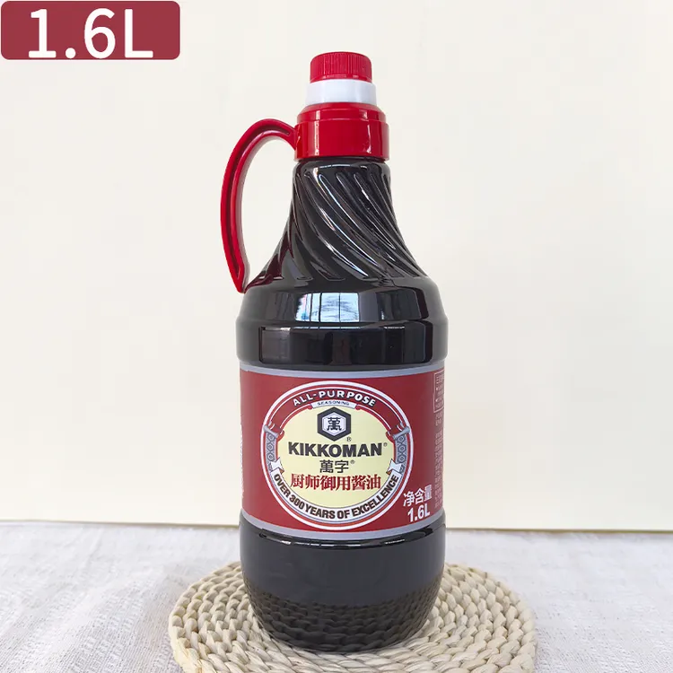 万字厨师御用酱油1.6L桶装厨房烹炒拌菜蘸食蒸菜龟甲万字酿造酱油