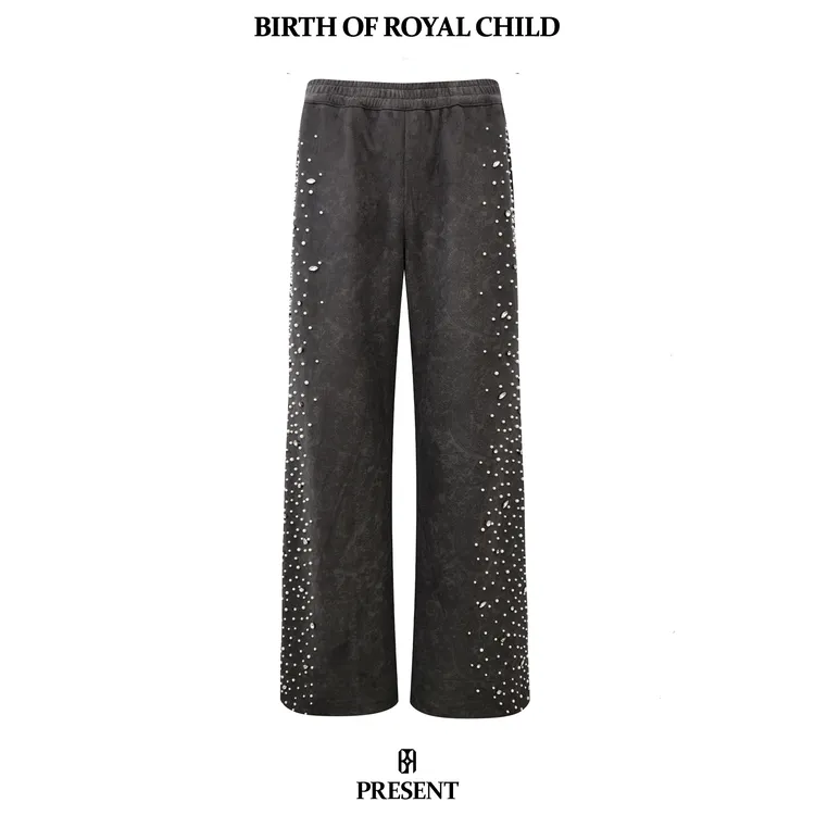 BIRTH OF ROYAL CHILD BORC  腰果花珍珠运动裤时尚设计师