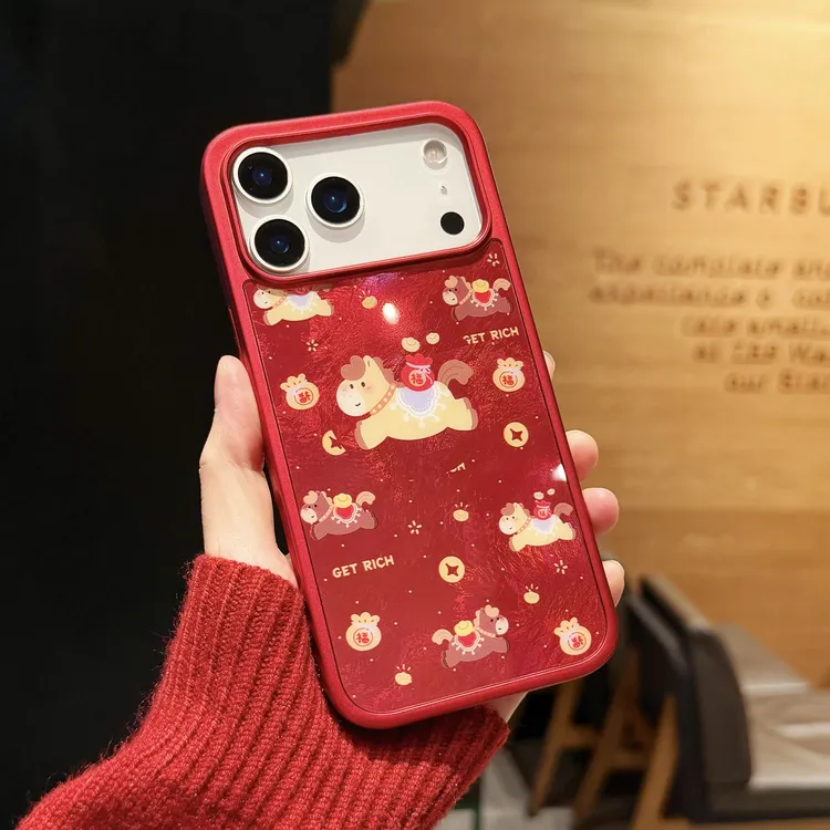 2026马年新款适用iPhone17promax手机壳苹果17pro高级感16喜庆15P