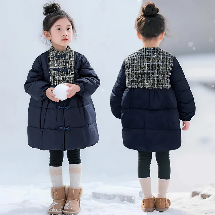女童棉服小香风女2025新款冬季儿童洋气时髦外套冬装加厚保暖棉袄