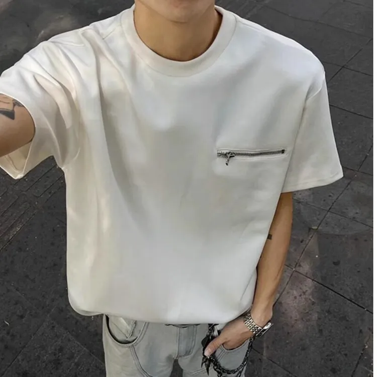 重磅设计感cleanfit男生短袖T恤潮牌宽松版型夏季硬汉穿搭上衣