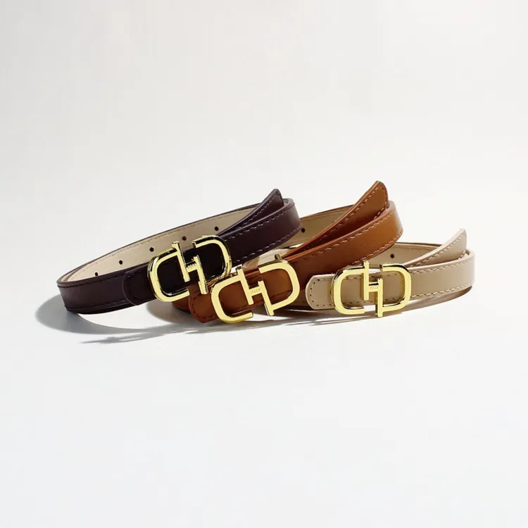 女士皮带2024新款时尚简约百搭腰带女式装饰ins风牛仔裤带黑色潮