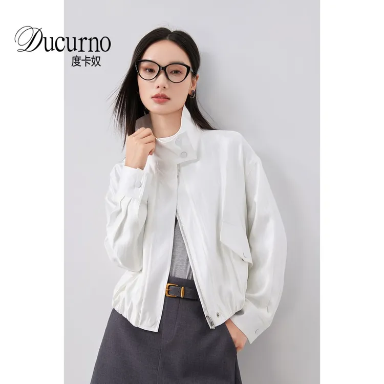 韩系气质冲锋衣外套女秋季外套宽松显瘦风衣外套休闲工装夹克上衣