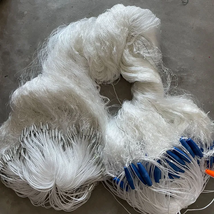 超加重渔网加粗尼龙线三层沉网大力马线鱼网捕鱼网流水网