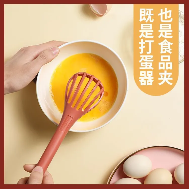 多功能打蛋夹子二合一手抓饼夹面条夹家用厨房捞面夹手动打蛋器d1