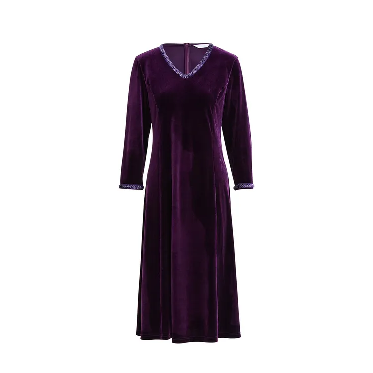 [iditto]复古丝绒高端奢华气质连衣裙轻奢高级感TWCD815+TWCD936