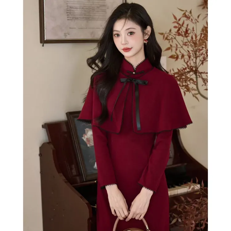 苏故里【花朝月夕】文艺气质修身高端日常旗袍奢华气质单层衣长122
