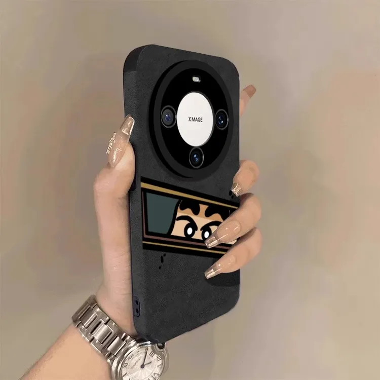 偷瞄小新适用华为mate70pro手机壳pura80ultra新款彩绘m60pro+高