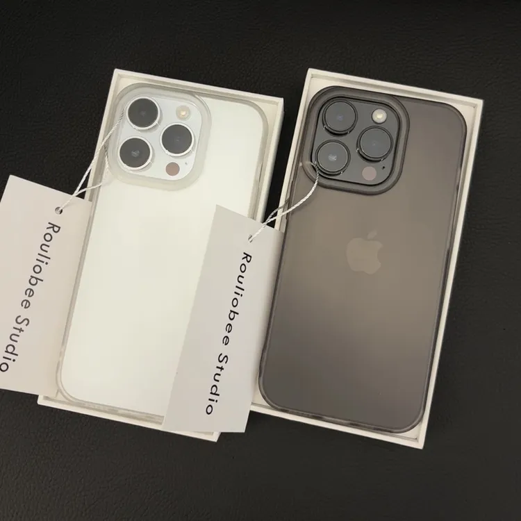超薄磨砂冰透适用于苹果15pro/iPhone14promax不发黄透明壳/13/12