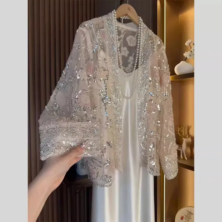 新中式女装国风套装外套女2025夏季新款洋气衣服上衣吊带裙两件套