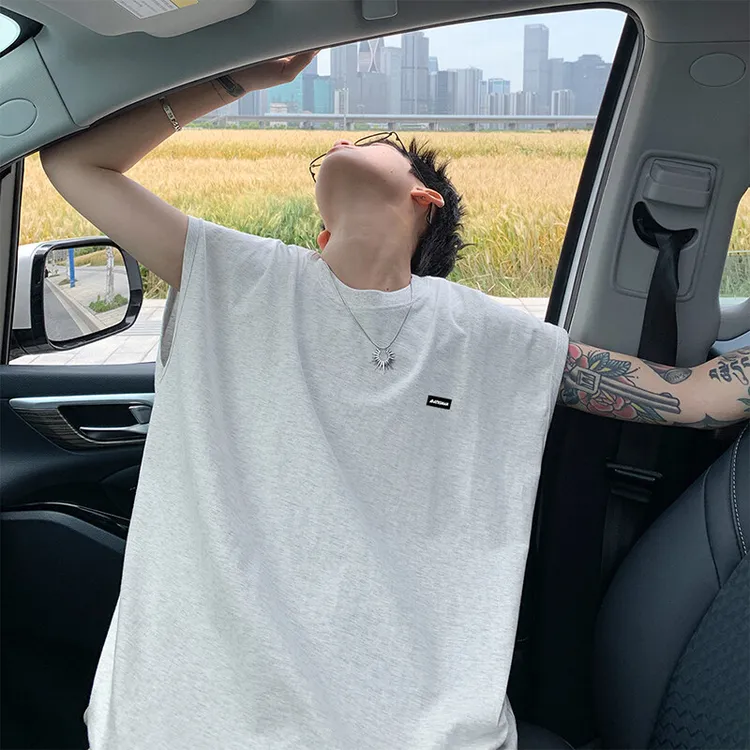 运动夏季宽松潮流港风ins美式男士健身休闲百搭外穿薄款大码T恤