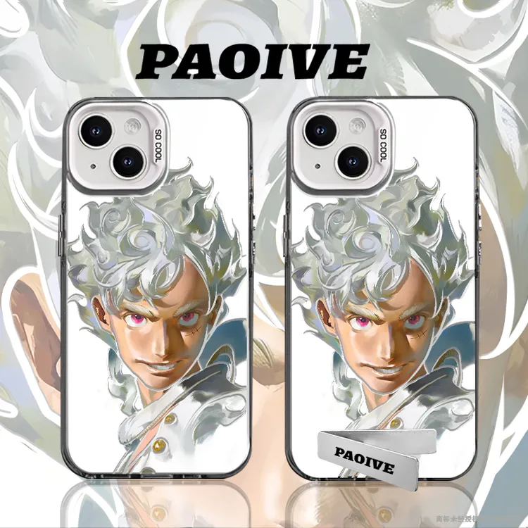 路飞适用苹果华为vivoiPhone小米三星防摔彩银手机壳