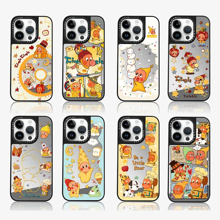 BANCA星星人系列适用苹果17promax镜面手机壳iPhone16/15/14/1312