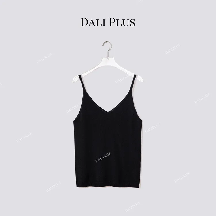 DALI PLUS“100山羊绒”百搭多色打底吊带背心-D5CH4759