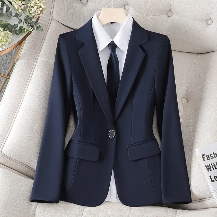 西装外套春女士面试西装套装春秋大学生正装工作服商务职业套装裤