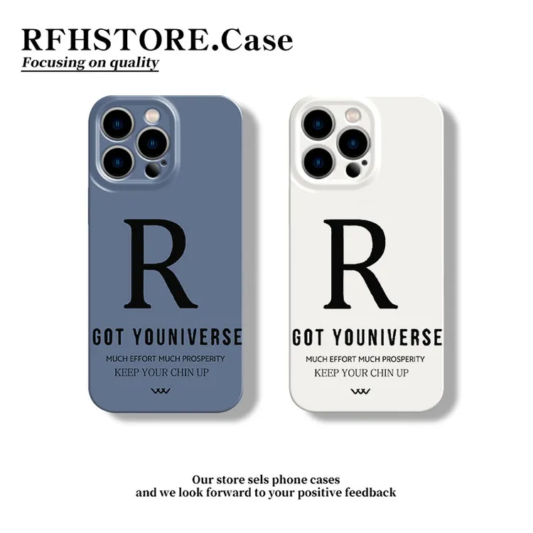 ZMGX简约英文语录适用苹果16/15promax菲林手机壳华为vivoppo小米