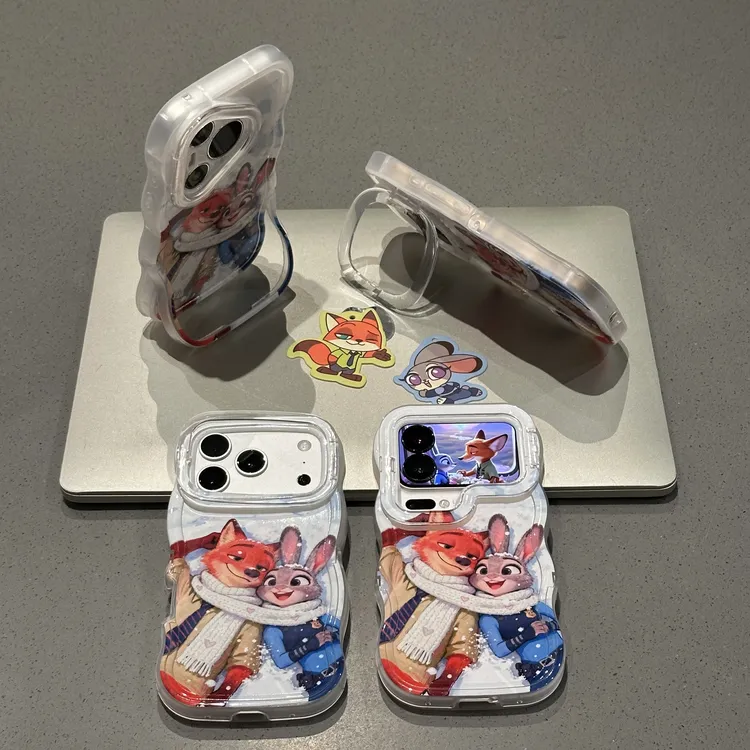 欧克里里围巾朱迪尼克双支架适用苹果17/16手机壳华为vivoppo小米