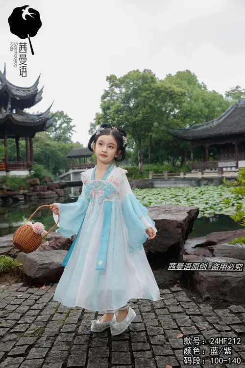 汉服儿童淑女女童仙女女古装夏装民族风情女孩仙气休闲风