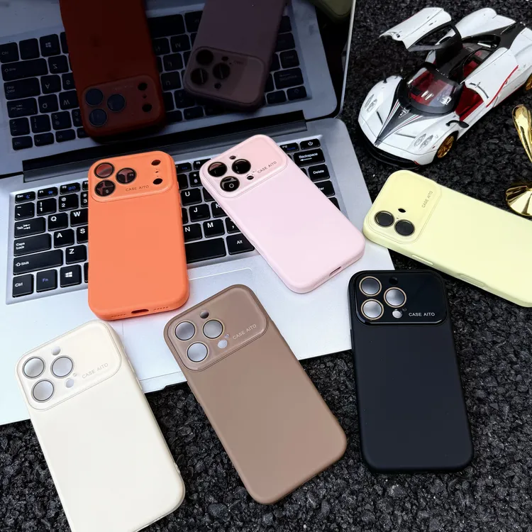 雅天立简约高级液态大视窗适用iPhone17pro/16手机壳苹果15/14/13