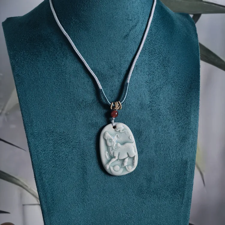 非金属陶瓷手链 瓷妃陶瓷十二生肖吊坠