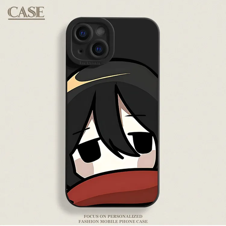 三笠无语适用iPhone16ProMax手机壳15苹果14软13瞳影12磨砂11xsxr