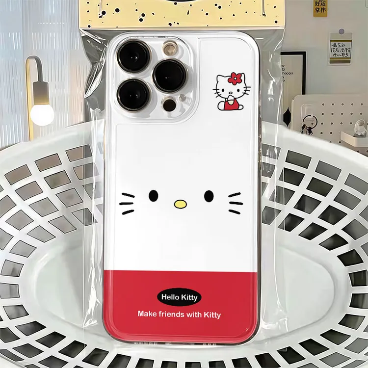 可爱kitty猫适用苹果16E手机壳iPhone华为p70荣耀oppo小米15vivo