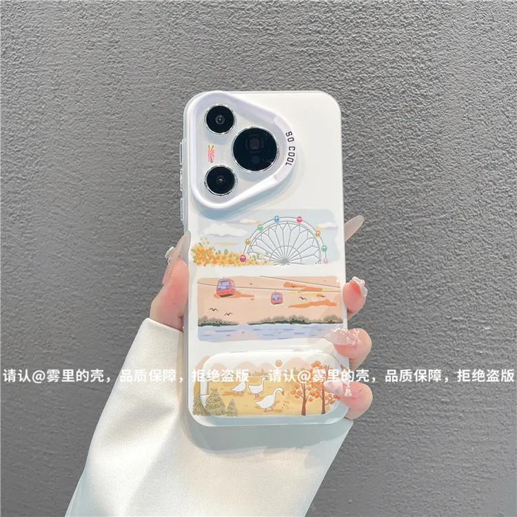 磨砂彩银适用苹果17/iPhone/华为荣耀/OPPO/VIVO/小米手机壳保护