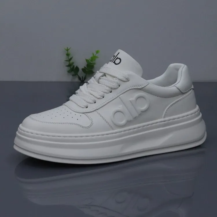 头层牛皮秋季低帮新款百搭透气时尚软底厚底休闲鞋真皮男鞋潮鞋