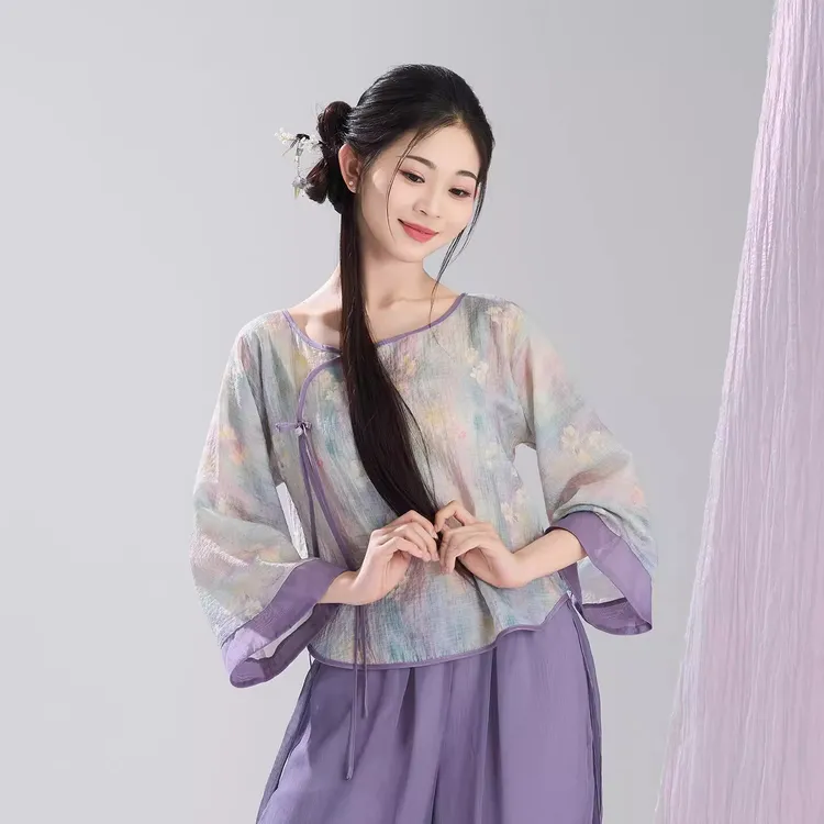 古典舞蹈服2025新款夏季可穿仙气民族舞中国舞飘逸纱衣演出舞台服