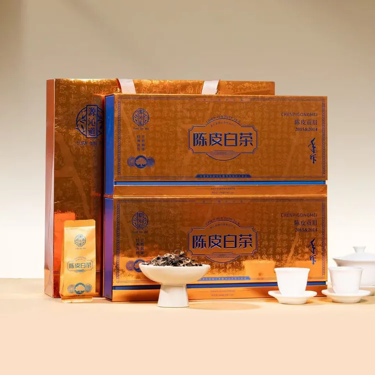源沁道陈皮白茶贡眉礼盒万人购买