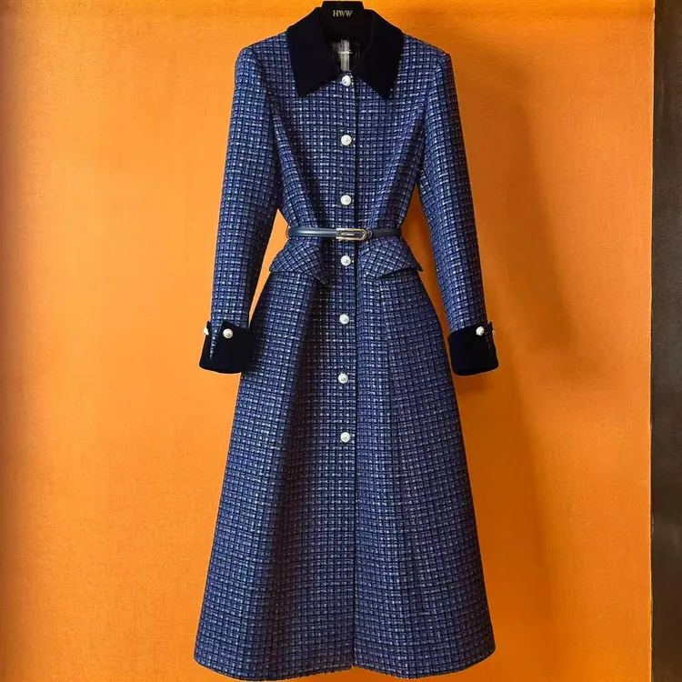 HWW轻奢设计师女装优雅气质高奢修身秋季时尚大衣风衣DHZZR405229