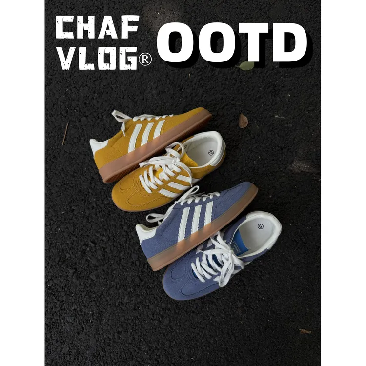 CHAFVLOG25ss【糖果德训】蓝白多巴胺复古板鞋德训鞋运动休闲鞋男女