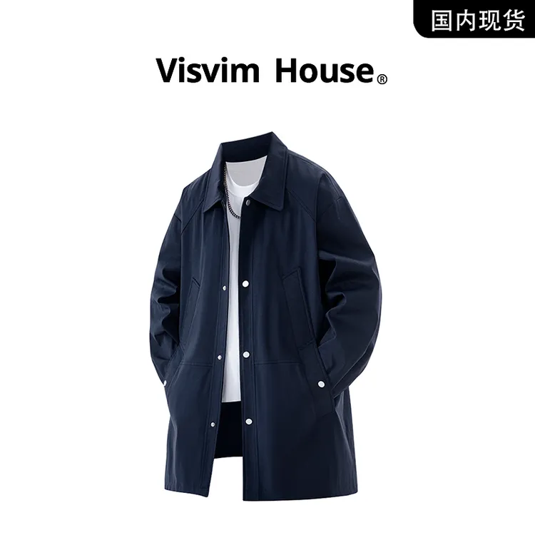 【品牌现货撤柜】VISVIM WINGS春秋新款中长款休闲夹克风衣外套男
