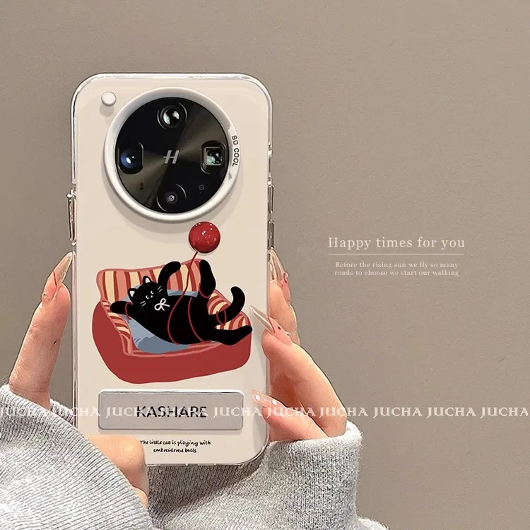 红色沙发猫适用oppofindx8s+手机壳x8ultra外壳保护套防摔高级感
